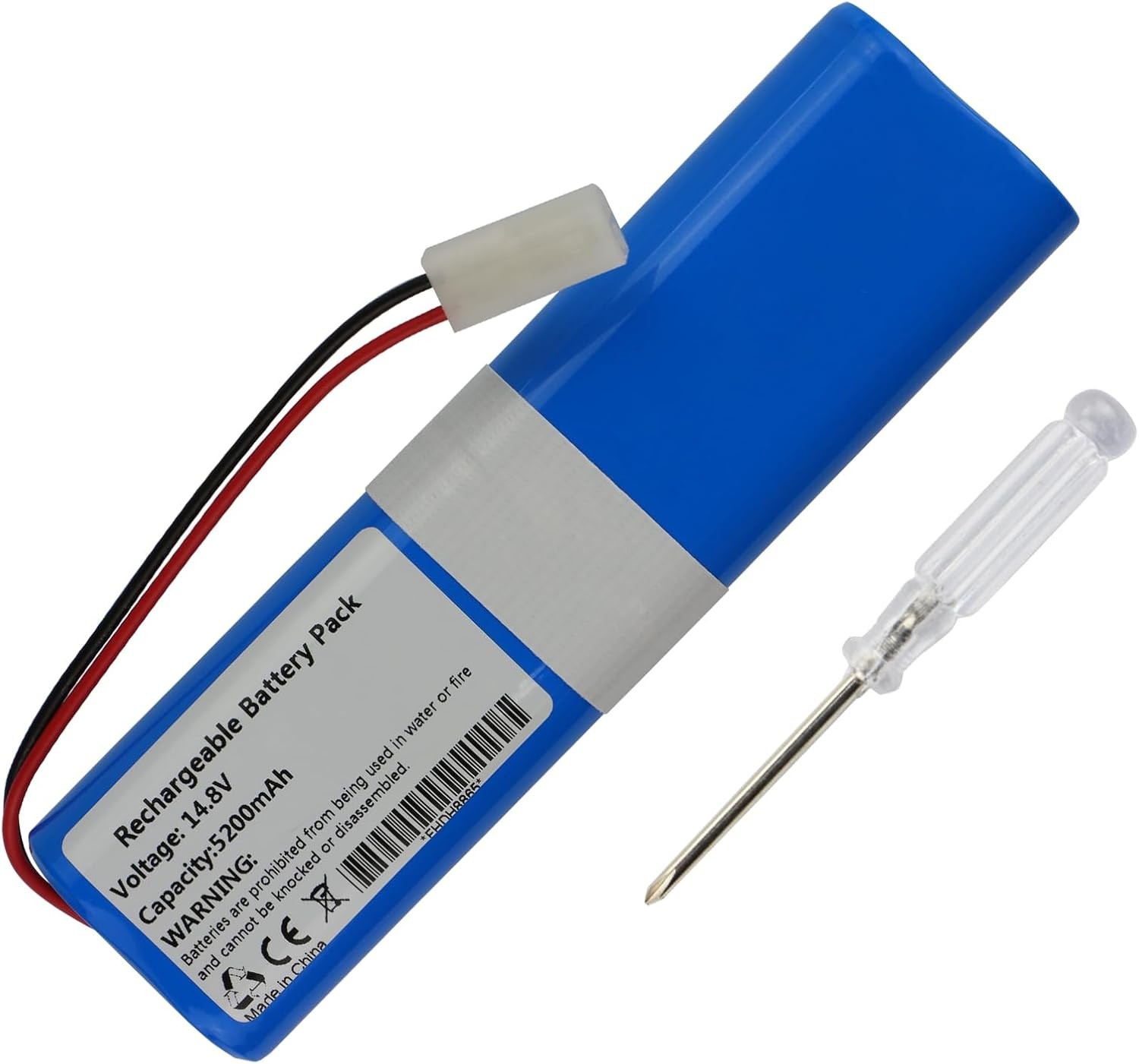 5200mAh Battery Replacement for ROEMO D093 4S2P Robot Vacuum Cleaner with Tools