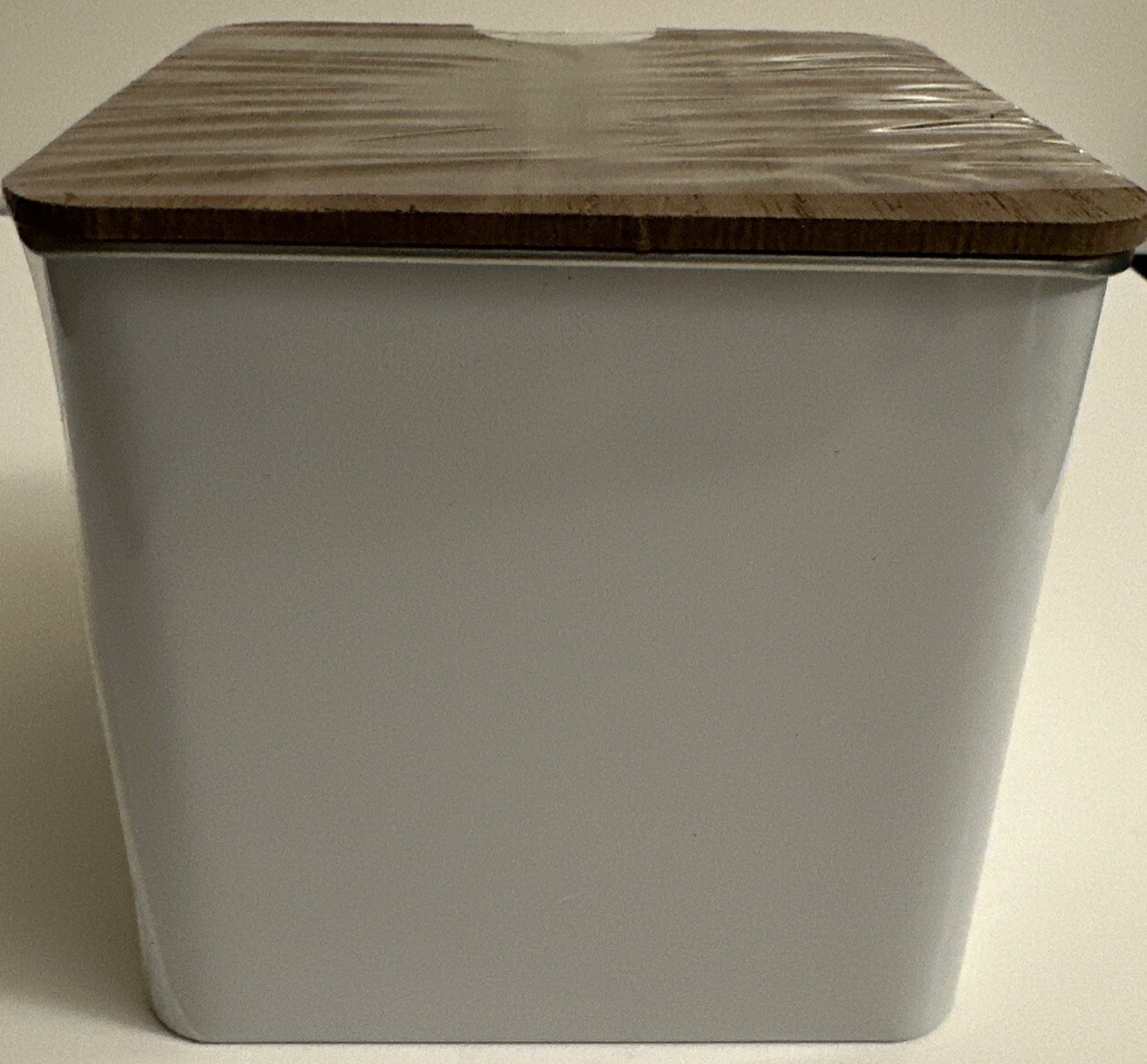 Storage Boxes: Metal Boxes With Wood Lids; Small Inside Large