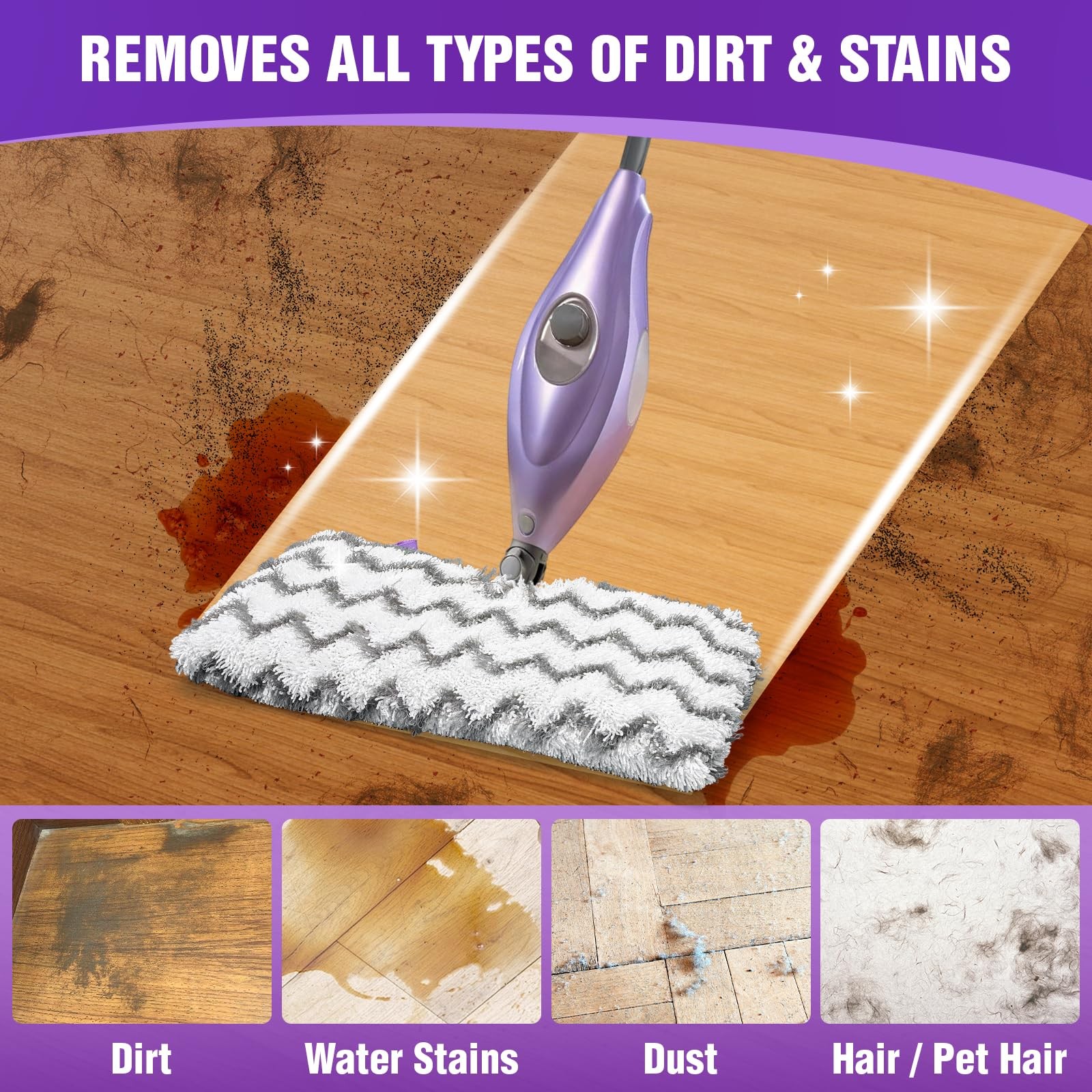 3Pack Washable Compatible Pads For Shark Steam Pocket Mop Pad S3501, S3550,S3601