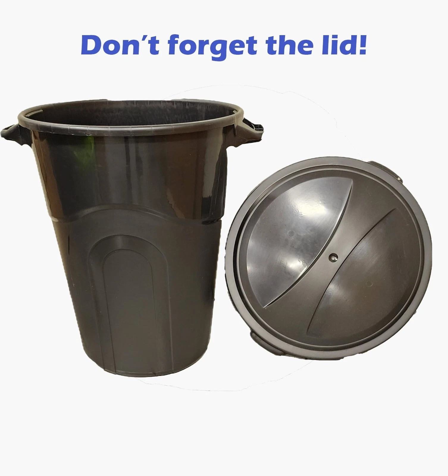 Hyper Tough 32 Gallon Heavy Duty Plastic Garbage Can, Included Lid, Indoor/Outdo