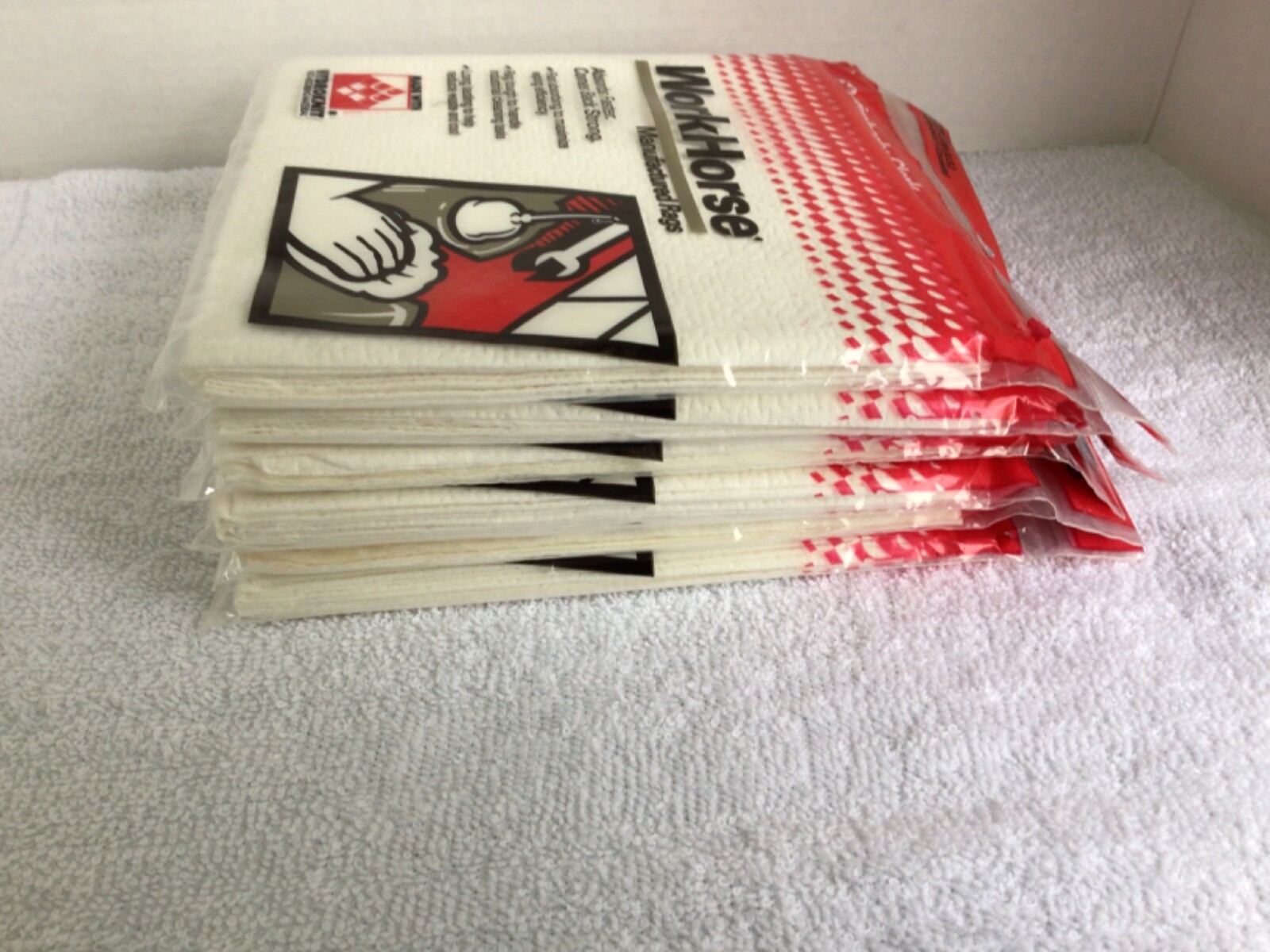 WorkHorse Manufactured Rags Kimberly-Clark Hydroknit W1325 Lot
