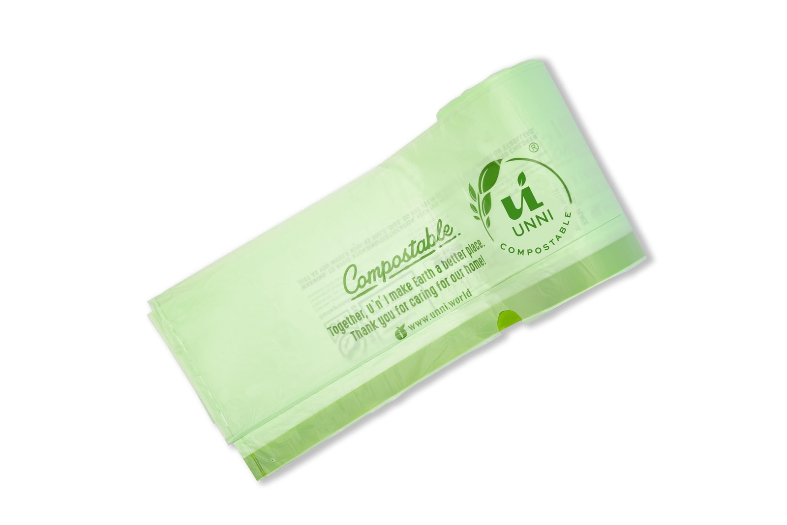 Compostable Drawstring Bags, 13 Gallon, 49.2 Liter, 30 Count, Heavy Duty 1 Mi…