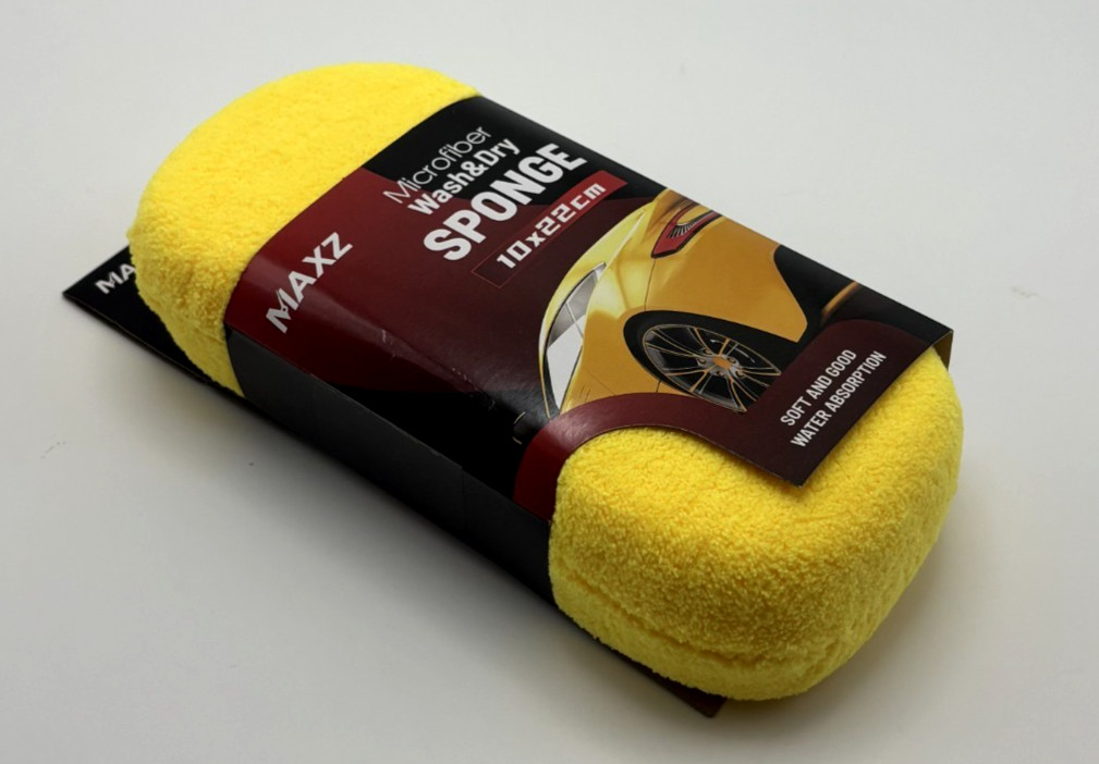 Microfiber Car Wash Sponge Soft Absorbent Cleaning Pad 10x22cm