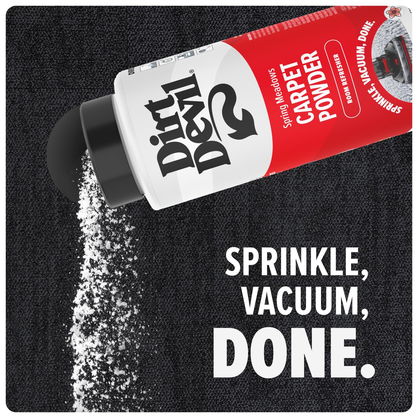 Dirt Devil Carpet Powder, 32 oz, Room Refresher 32 Ounce (Pack of 1), White