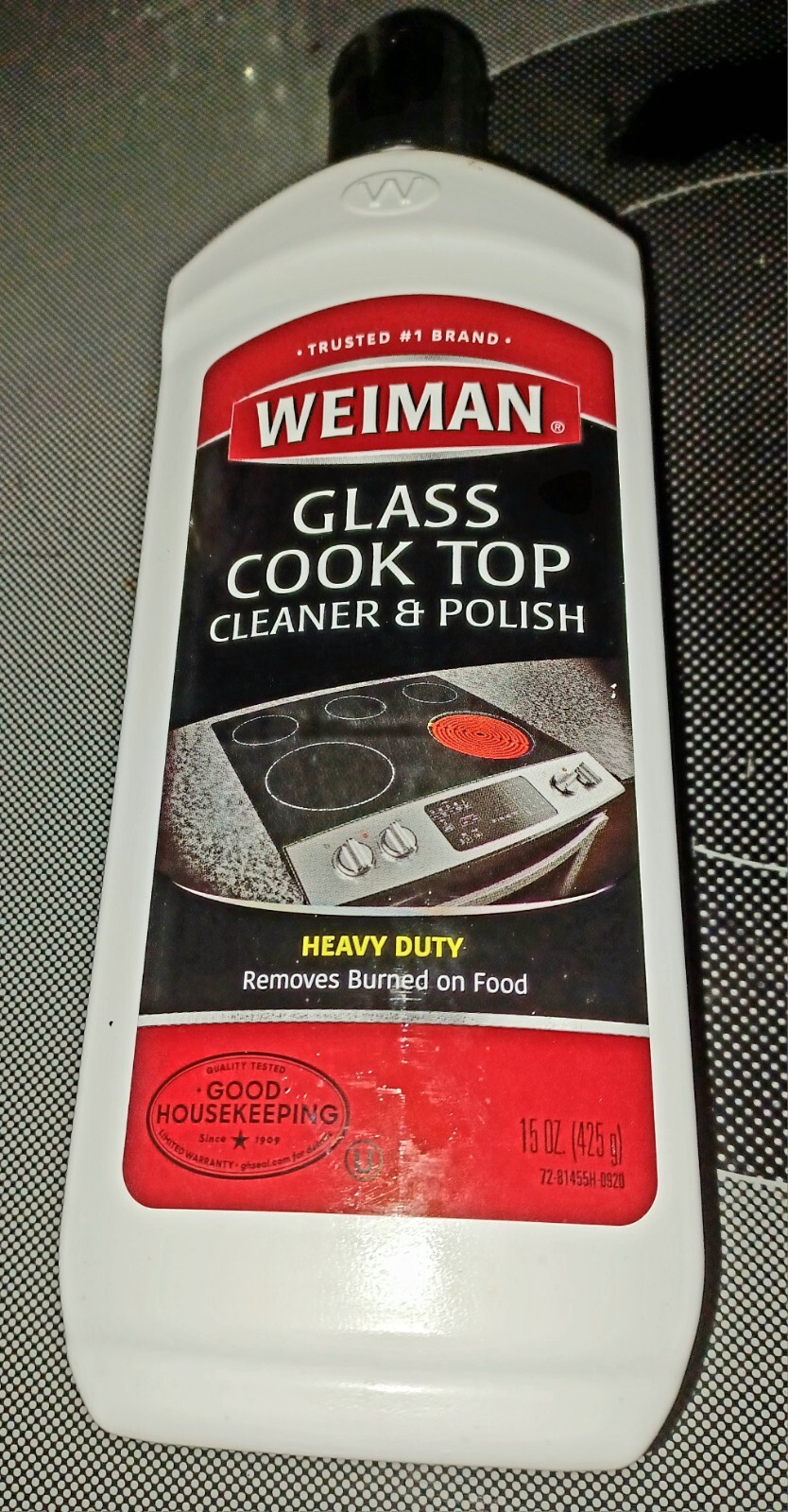 WEIMAN GLASS COOK TOP Heavy Duty CLEANER & POLISH Clean Shine Protect RANGE TOP