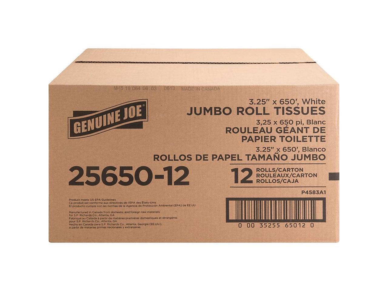 Genuine Joe 2-ply Jumbo Roll Dispensor Bath Tissue