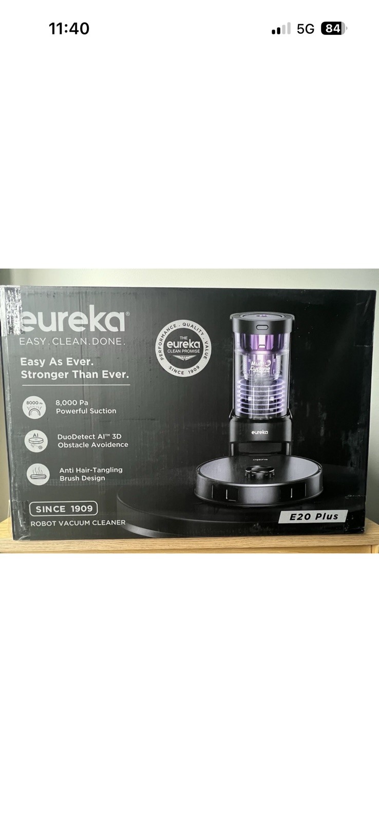 *BRAND NEW*Eureka E20 PLUS Robot Vacuum and Mop Combo with Self Emptying Station