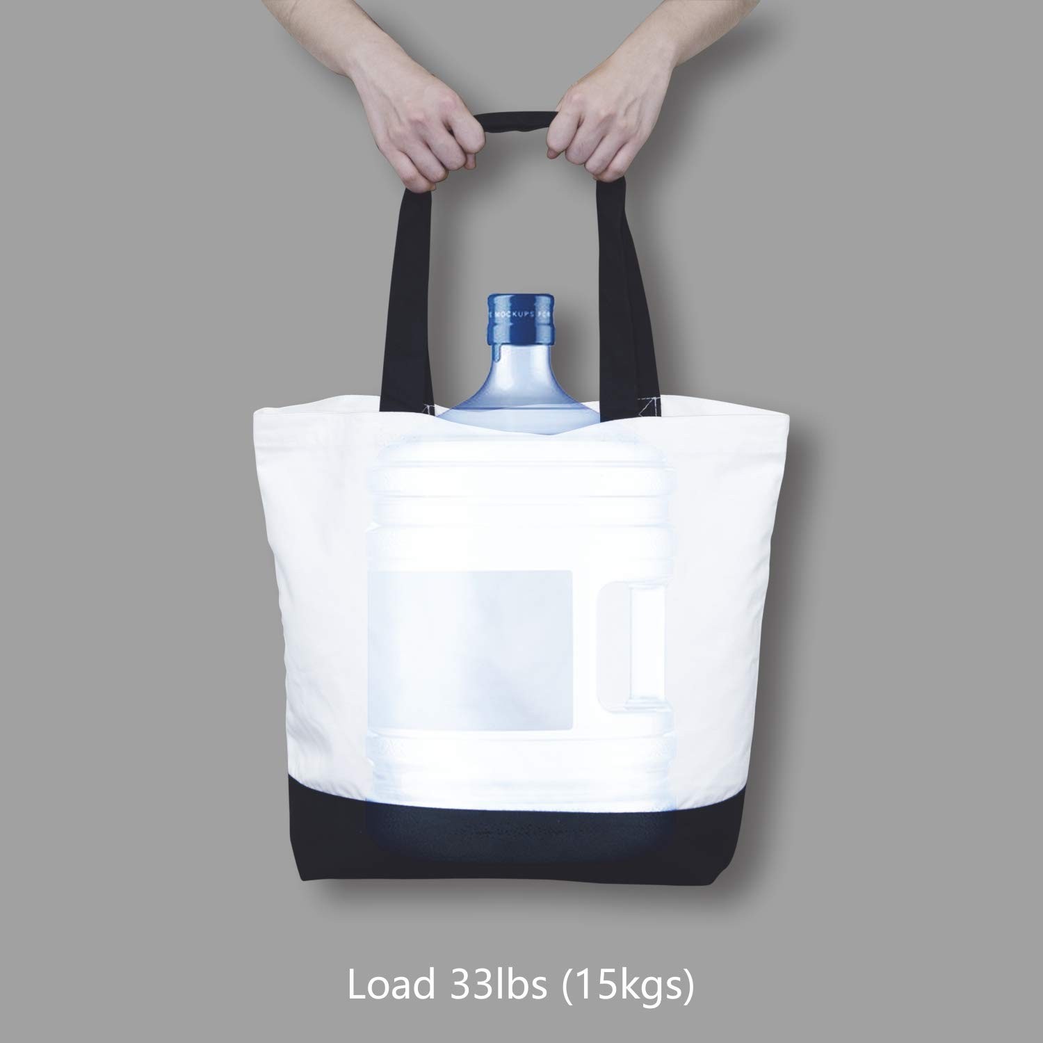 3-Pack Super Strong Large 12oz Cotton Canvas Tote Bags, Reusable Grocery Shop…
