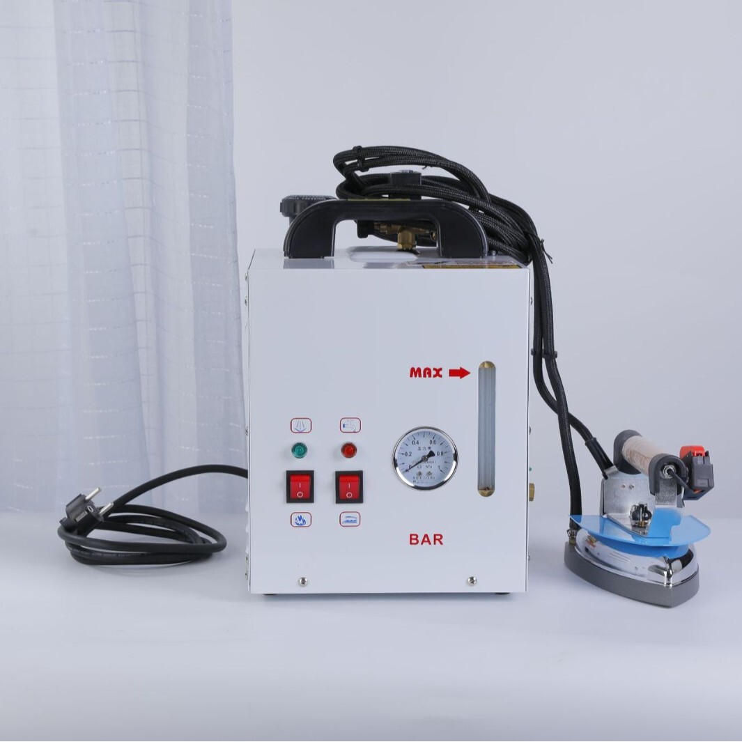 Electric Steam Iron 4L Boiler Commercial Dry Cleaner 1600W Booster w Drain Valve