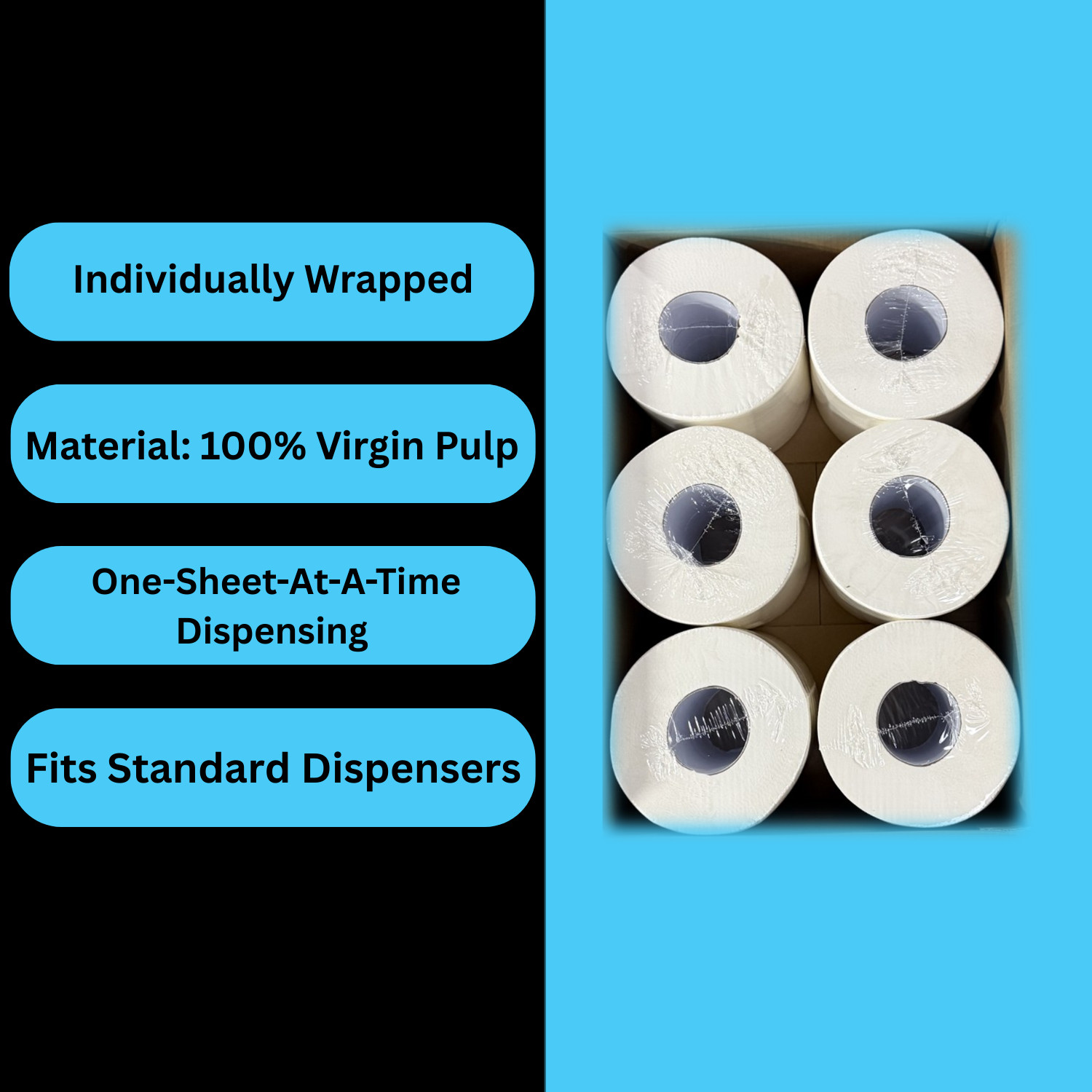 7.87″ x 9.84″ Center-Pull Towels 2 Ply White Premium Paper 600 Sheets – 1 Case