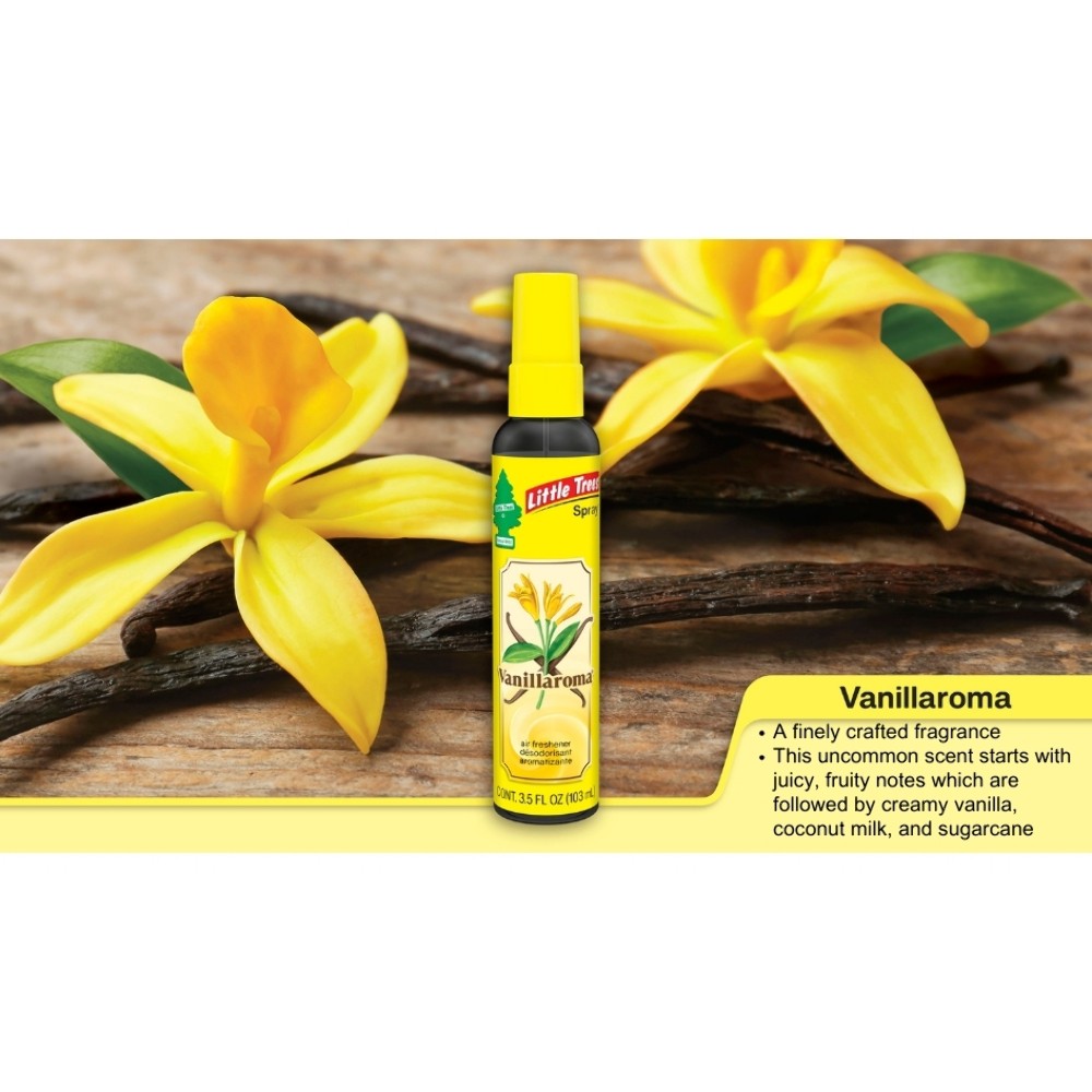 Little Trees Vanillaroma Scent Spray Car Air Fresheners Non-Aerosol 3.5oz Qty 1!