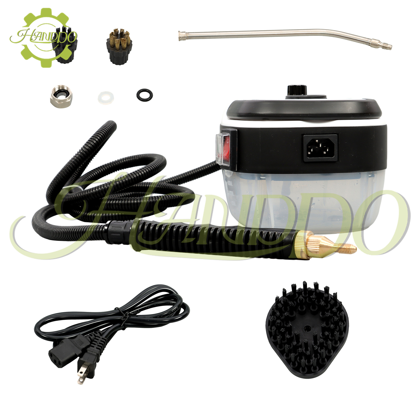 2500w 1000ml 110V High Pressure Steam Cleaner Machine Portable (White)