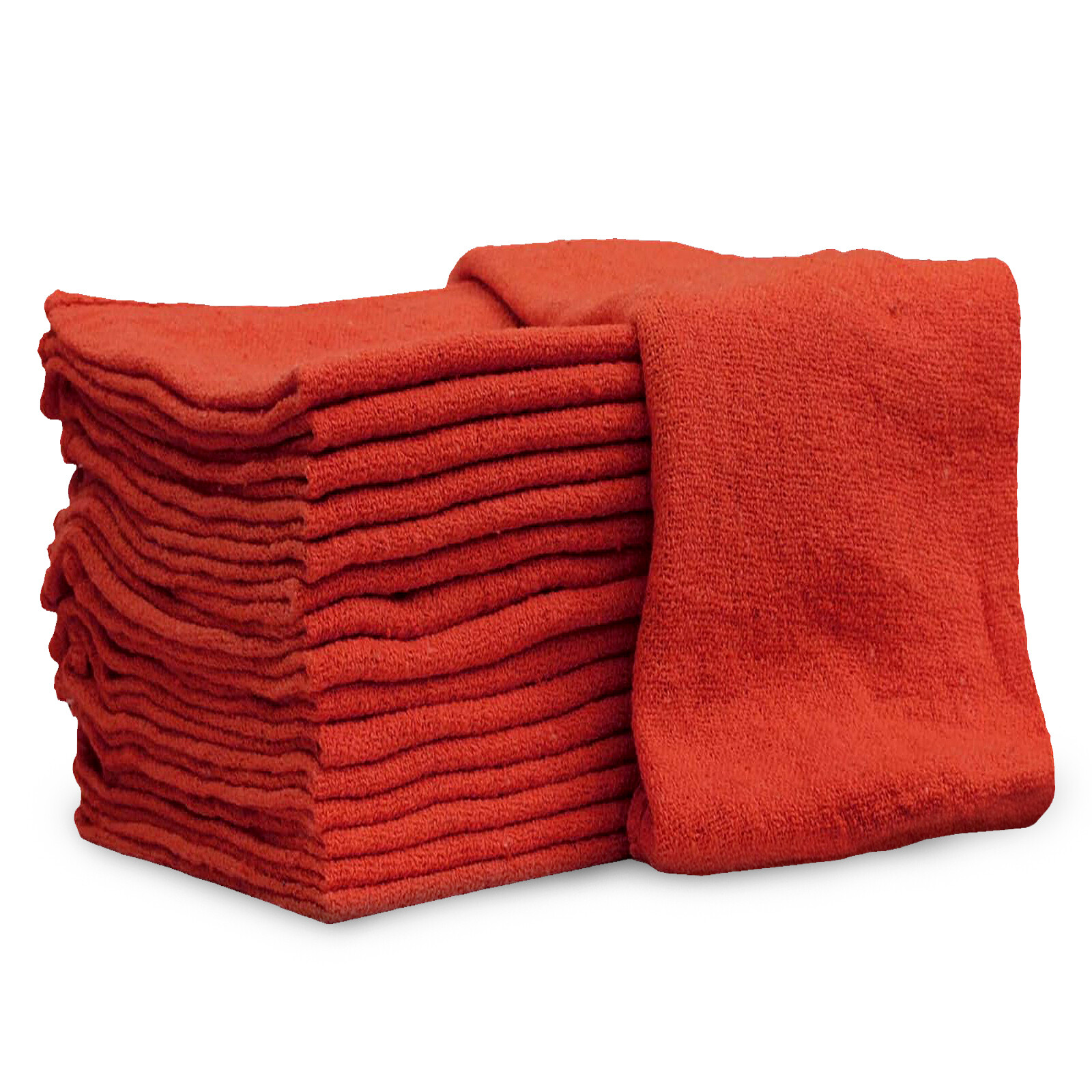 New Industrial A-Grade Shop Towels – Cleaning Towels Red – Multipurpose Cleaning