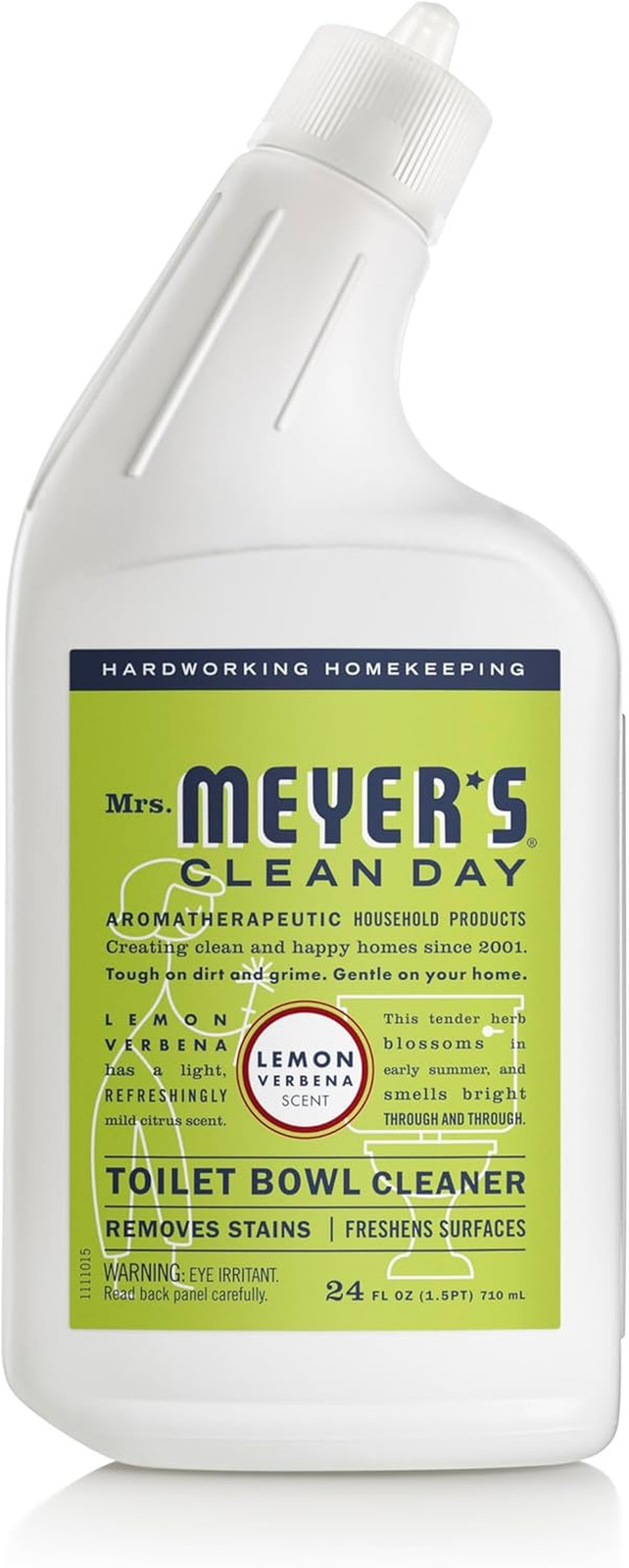 MRS. MEYER’S CLEAN DAY Liquid Toilet Bowl Cleaner, Stain Removing, Lemon Verbena