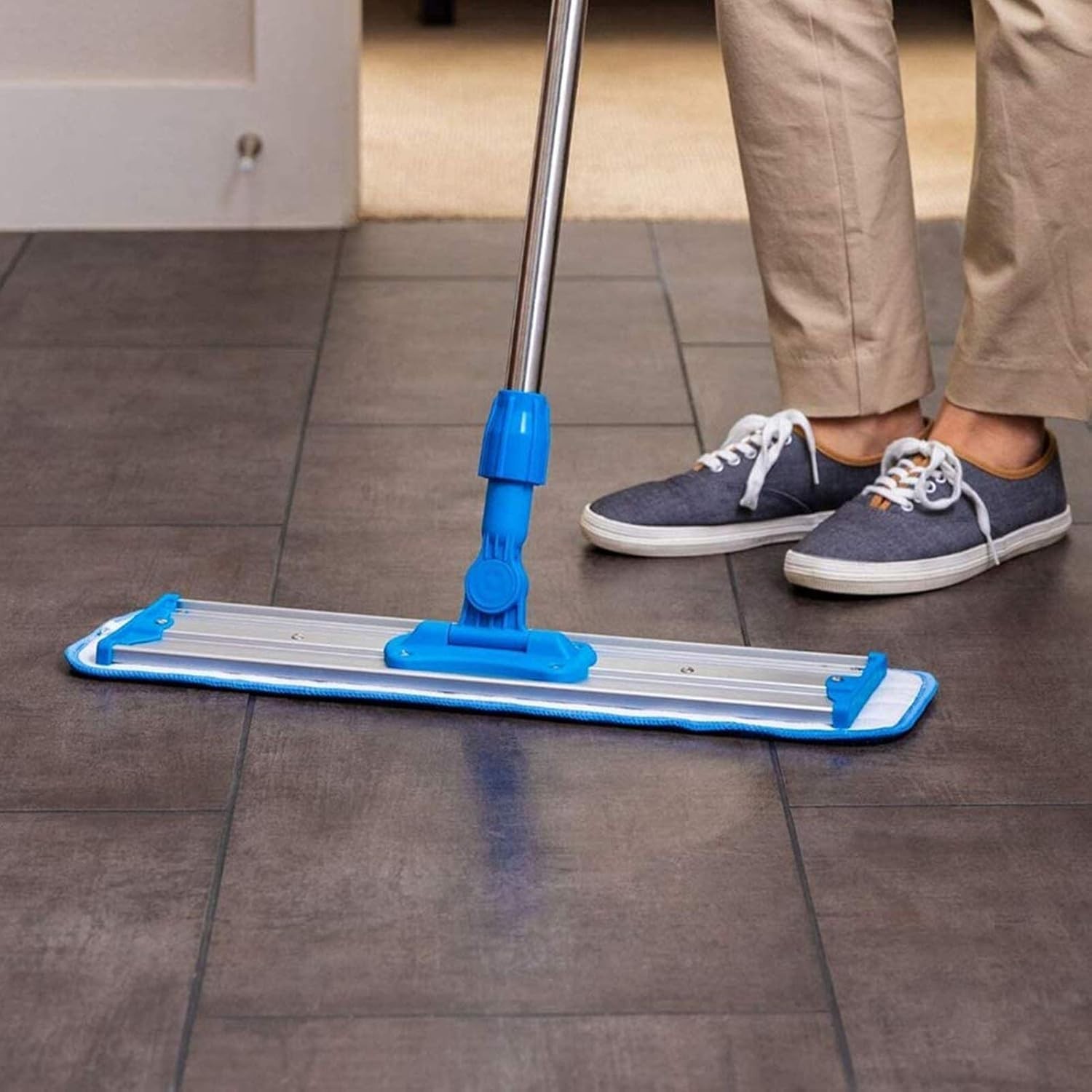Microfiber Replacement Mop Pad, 18″ x 6″ Wet & Dry Home & Commercial Caning R…