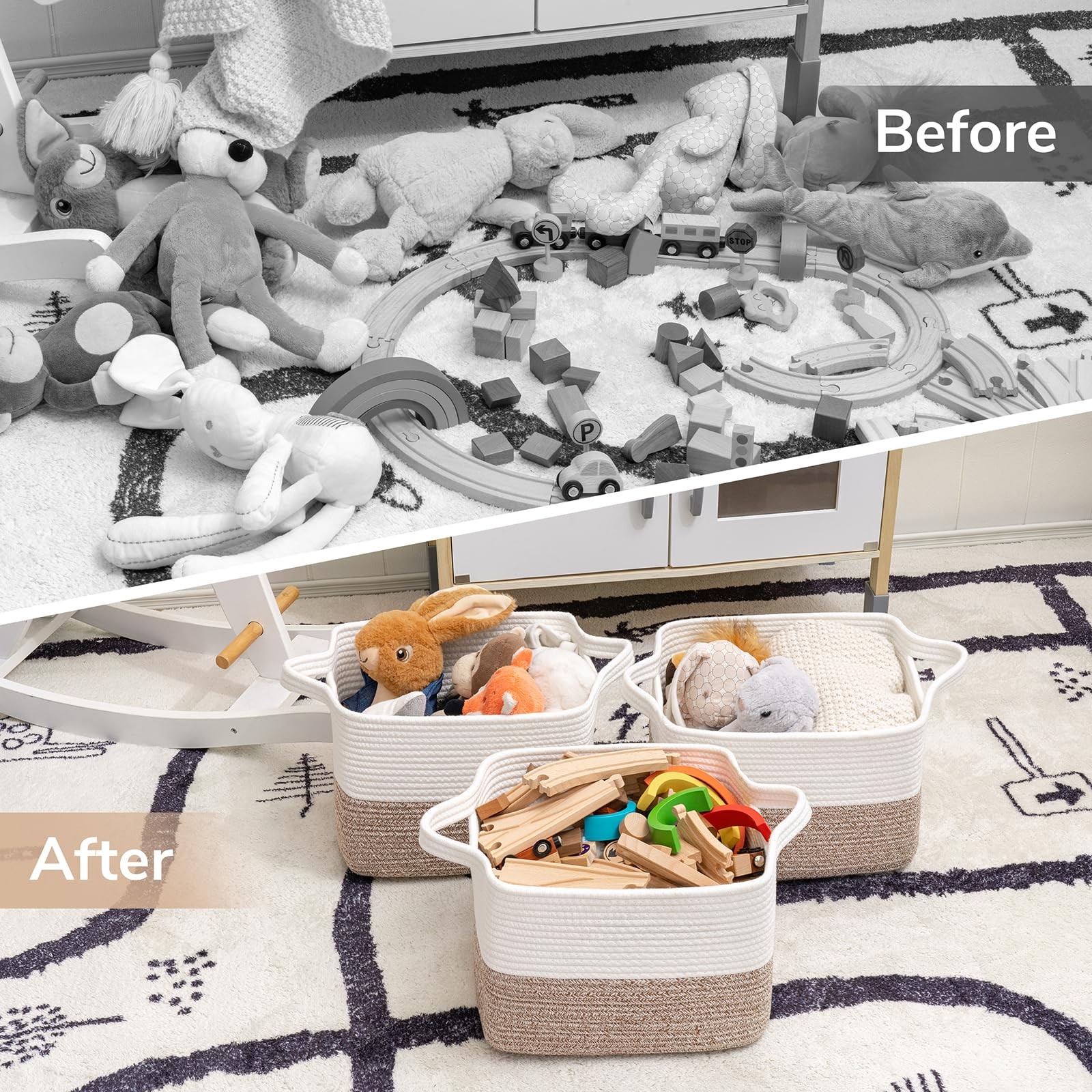 Goodpick Cube Storage Bins – Shelf Baskets for Toys Storage, Closet Storage …