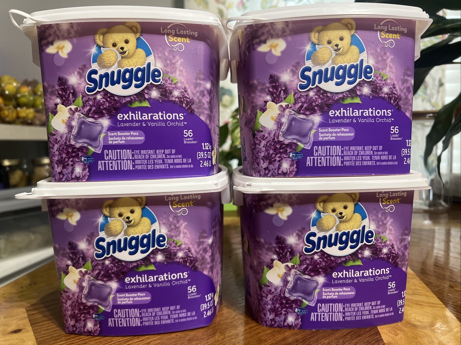 Snuggle Exhilarations In Wash Laundry Scent Booster Pods 56ct Discontinued (4PK)