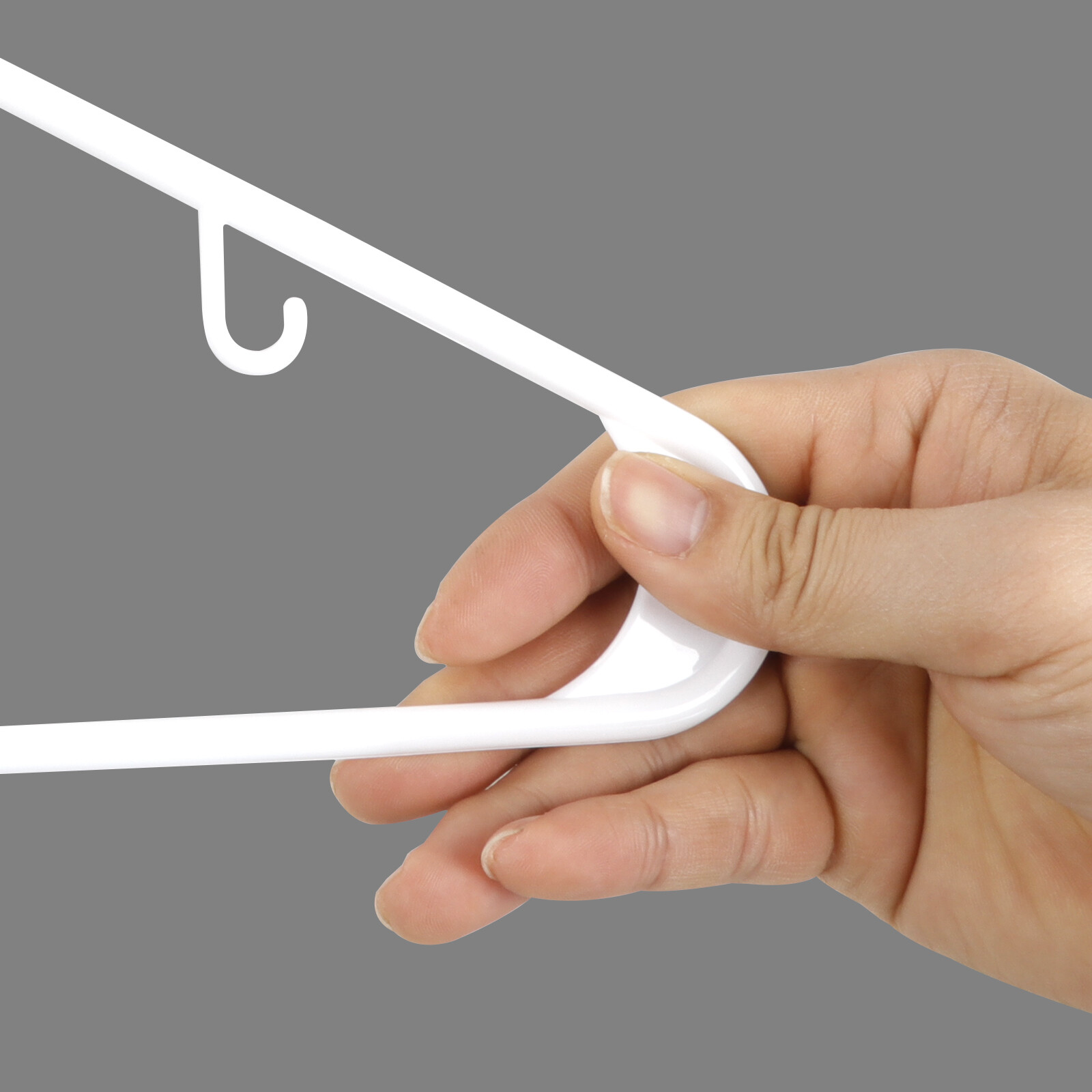 Premium Quality Clothes Hangers (100 Pack) Plastic Gallus Shirt Hanger