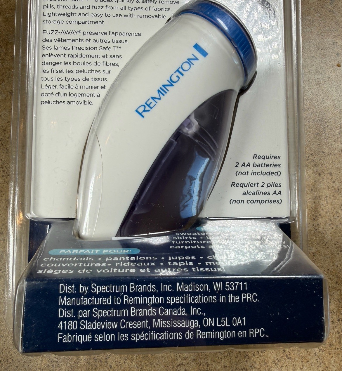 Remington FuzzAway Fabric Shaver Model RTFS-2 BRAND NEW SEALED Travel Size