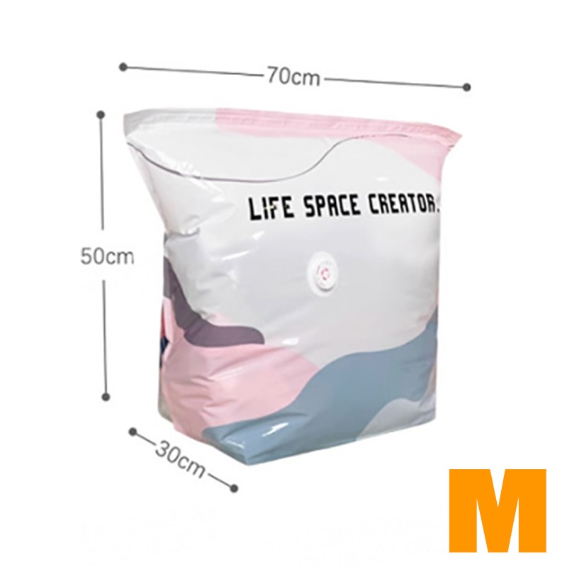 1/2Pcs No-Pump Vacuum Storage Bags Large Cube Space Saver Compression Bags USA