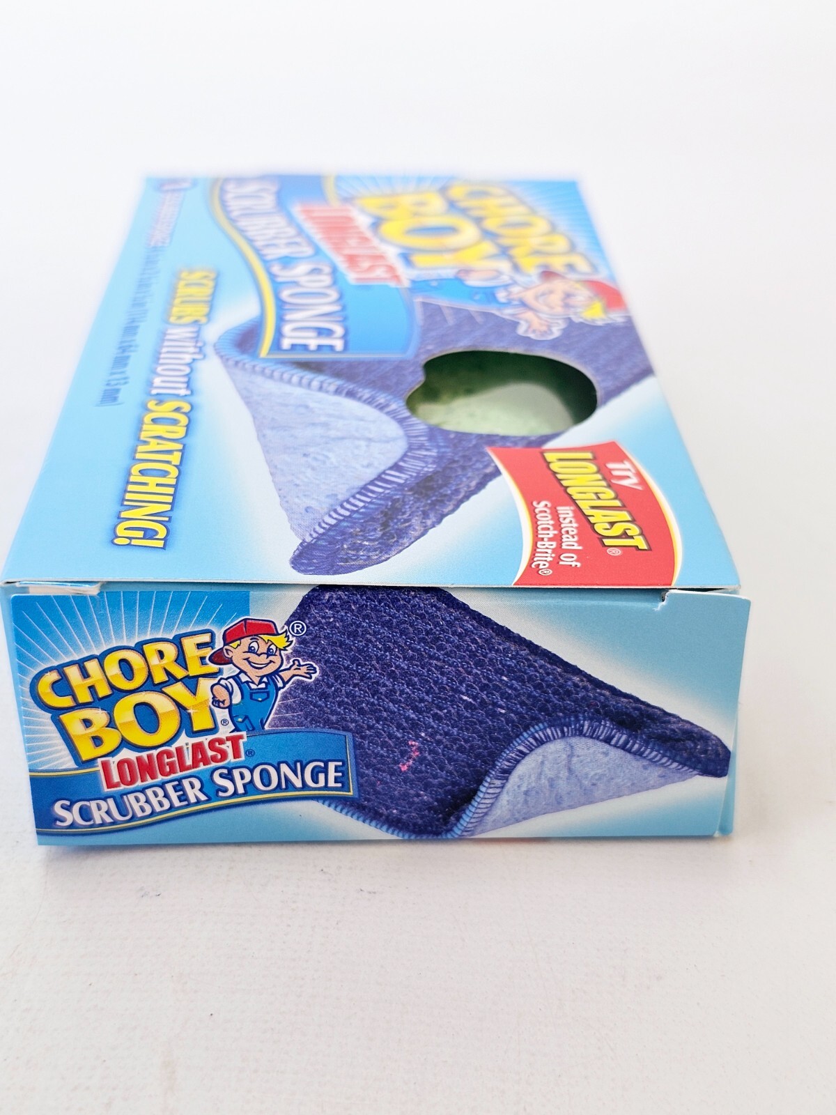 Chore Boy Longlast Scrubber Sponge Double Sided Assorted Colors Lot of 2