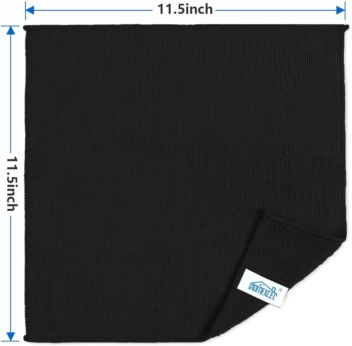 50PK Microfiber Cleaning Cloth, Cleaning Rag for Home, 11.5X11.5In | Reusable, L