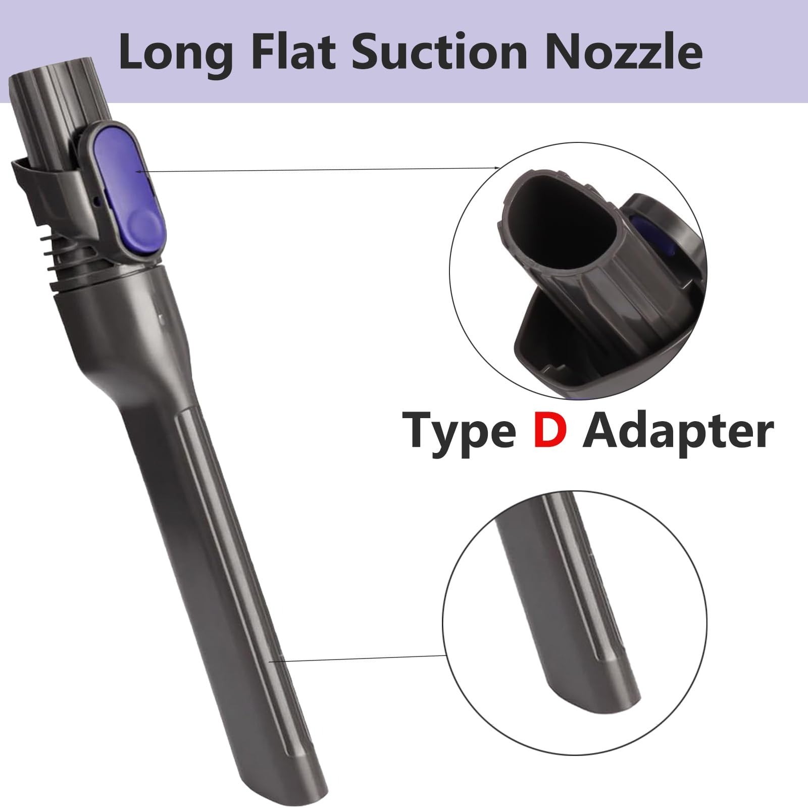 Vacuum Crevice Tool Brush part for Shark Cordless Stick IX141 IZ462H IZ483H