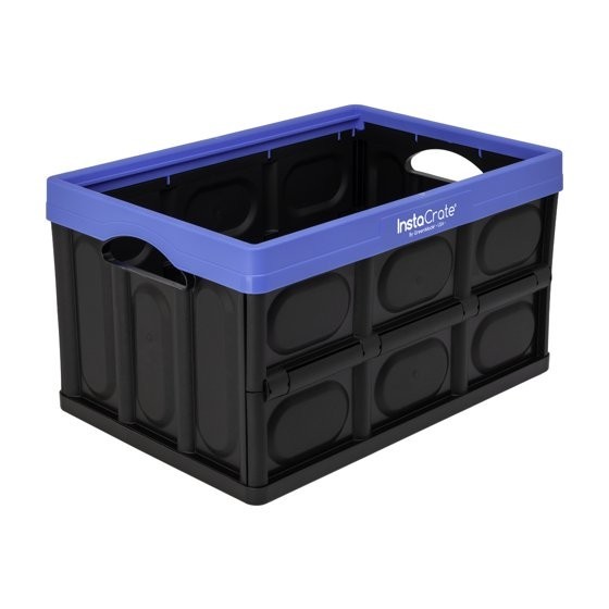 GreenMade Instacrate Collapsible Tote, 12 Gallon, Black