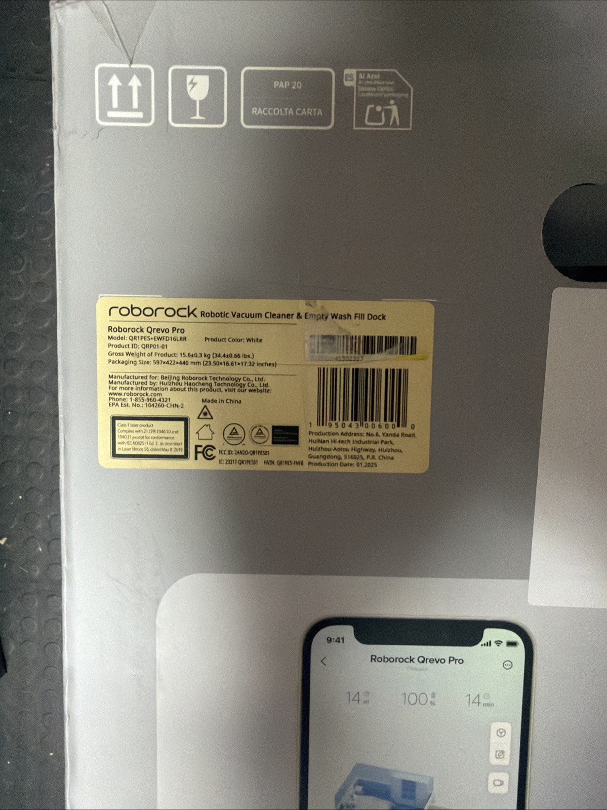 Roborock Qrevo Pro Robot Vacuum and Mop with FlexiArm Edge Mopping
