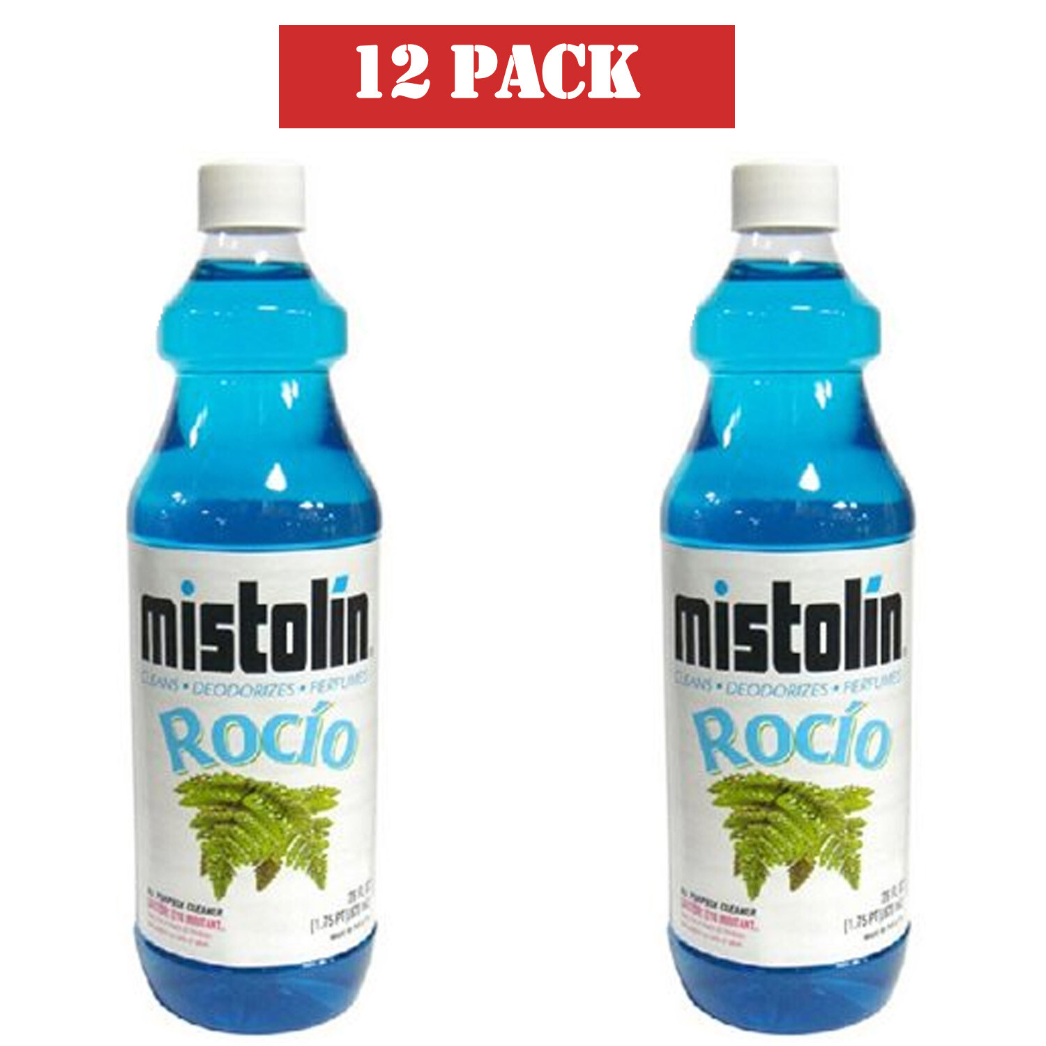 12 Pack Mistolin All Purpose Cleaning Solution Morning Mist (Rocio) 15 fl oz