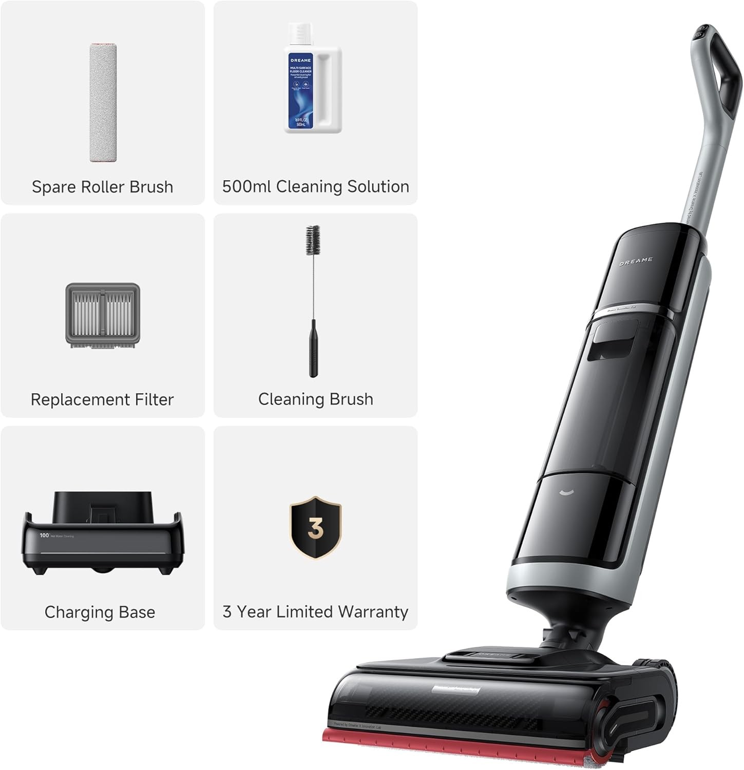 eBay Live｜DREAME H15 Pro Heat 185°F Steam Wash GapFree AI Robotic Arm｜New
