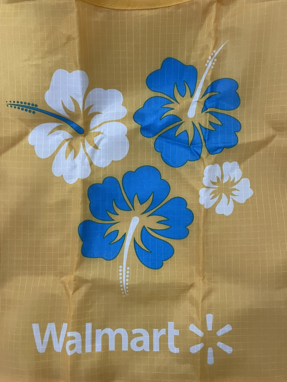 LOT of 2 Walmart Hawaii Hibiscus Reusable Shopping Pocket Bag Tote Grocery NEW