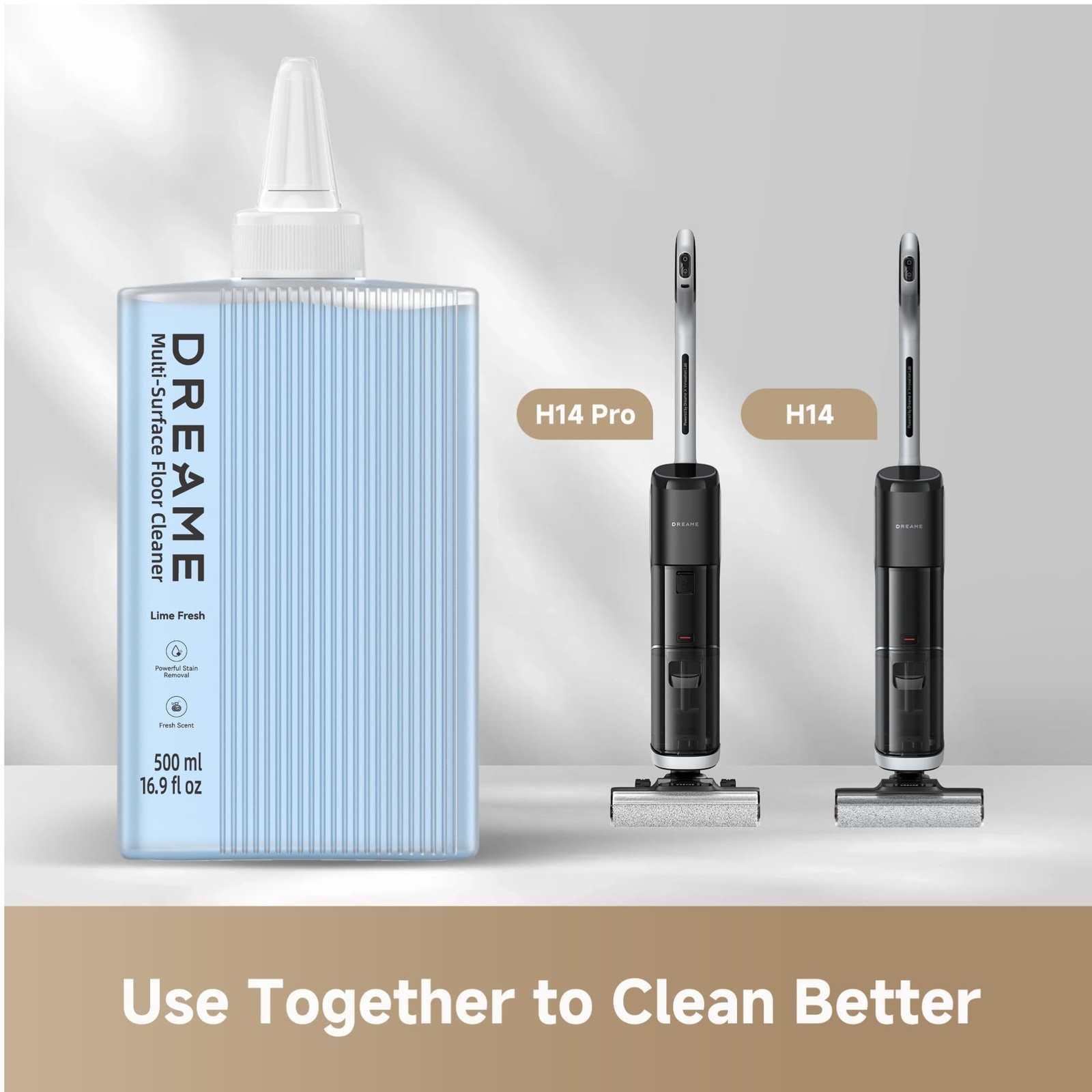 DREAME Replacement Cleaning Solution for H14 Wet Dry Vacuum Cleaner, 16.91oz …