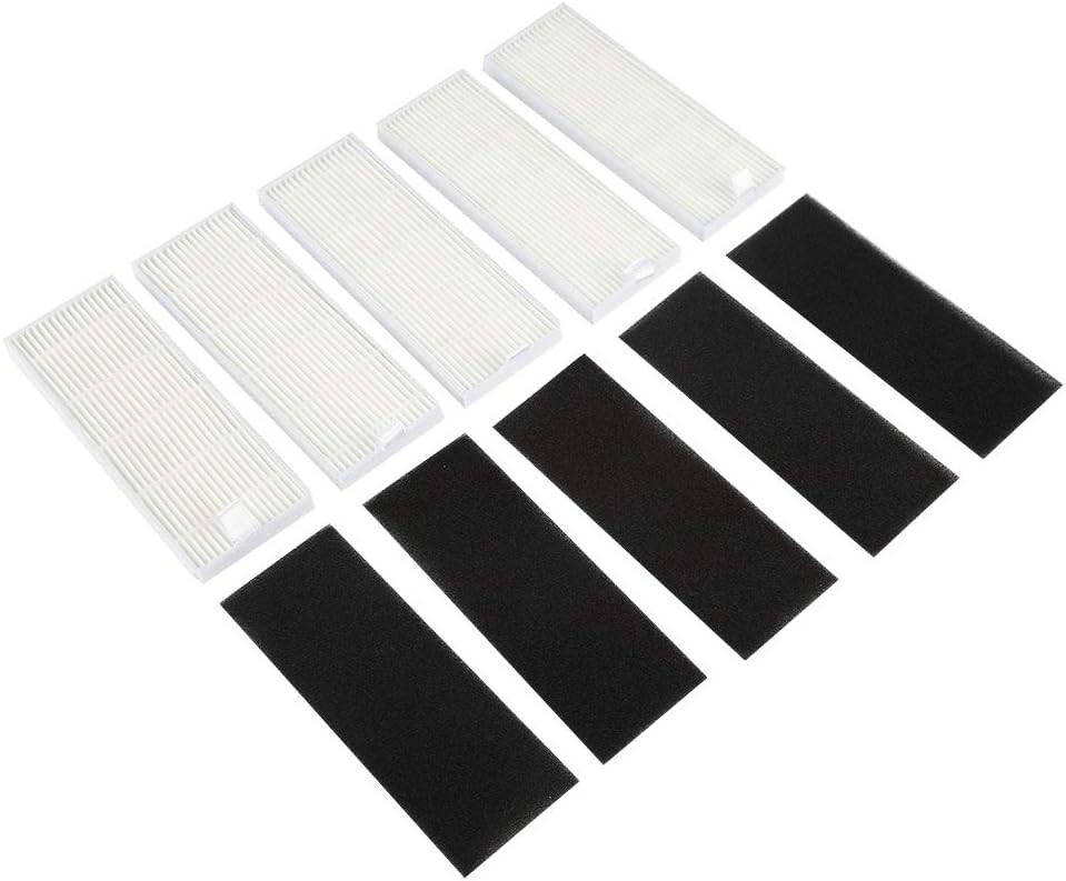 5 PCS Robot Vacuum Replacement Filter for Ecovas A4s A6 A4 A40 A8 DN621 X620