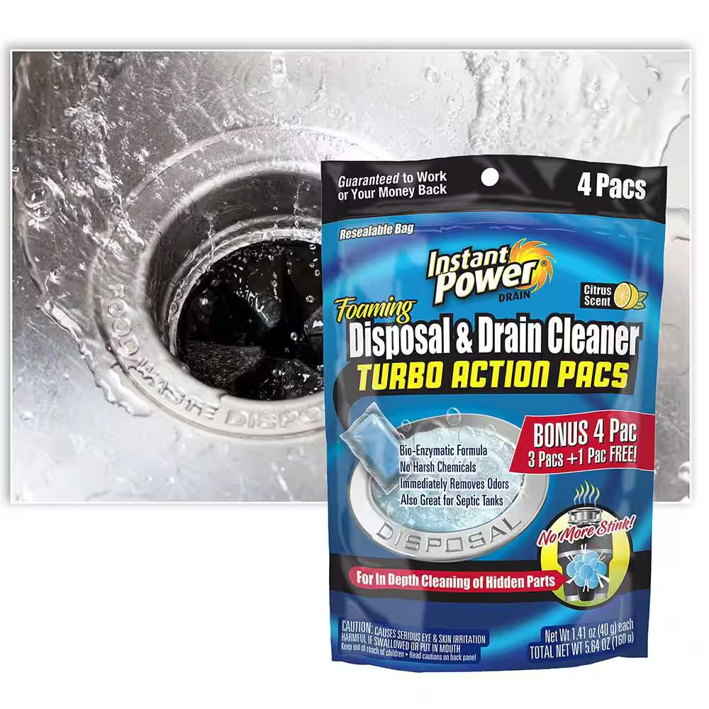 Foaming Disposal and Drain Cleaner 4-Pack