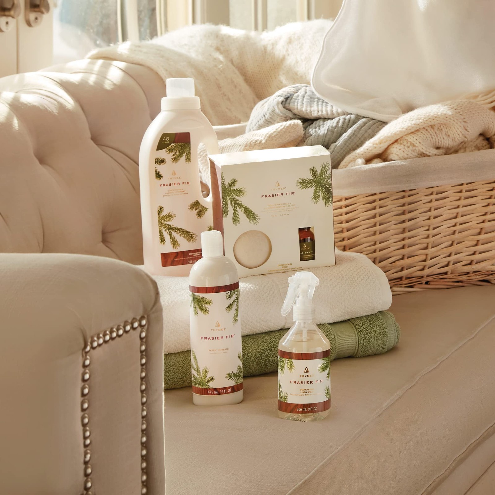 Thymes Wool Dryer Balls Set – Includes 3 Laundry 0.5 Fl Oz (Pack of 1)