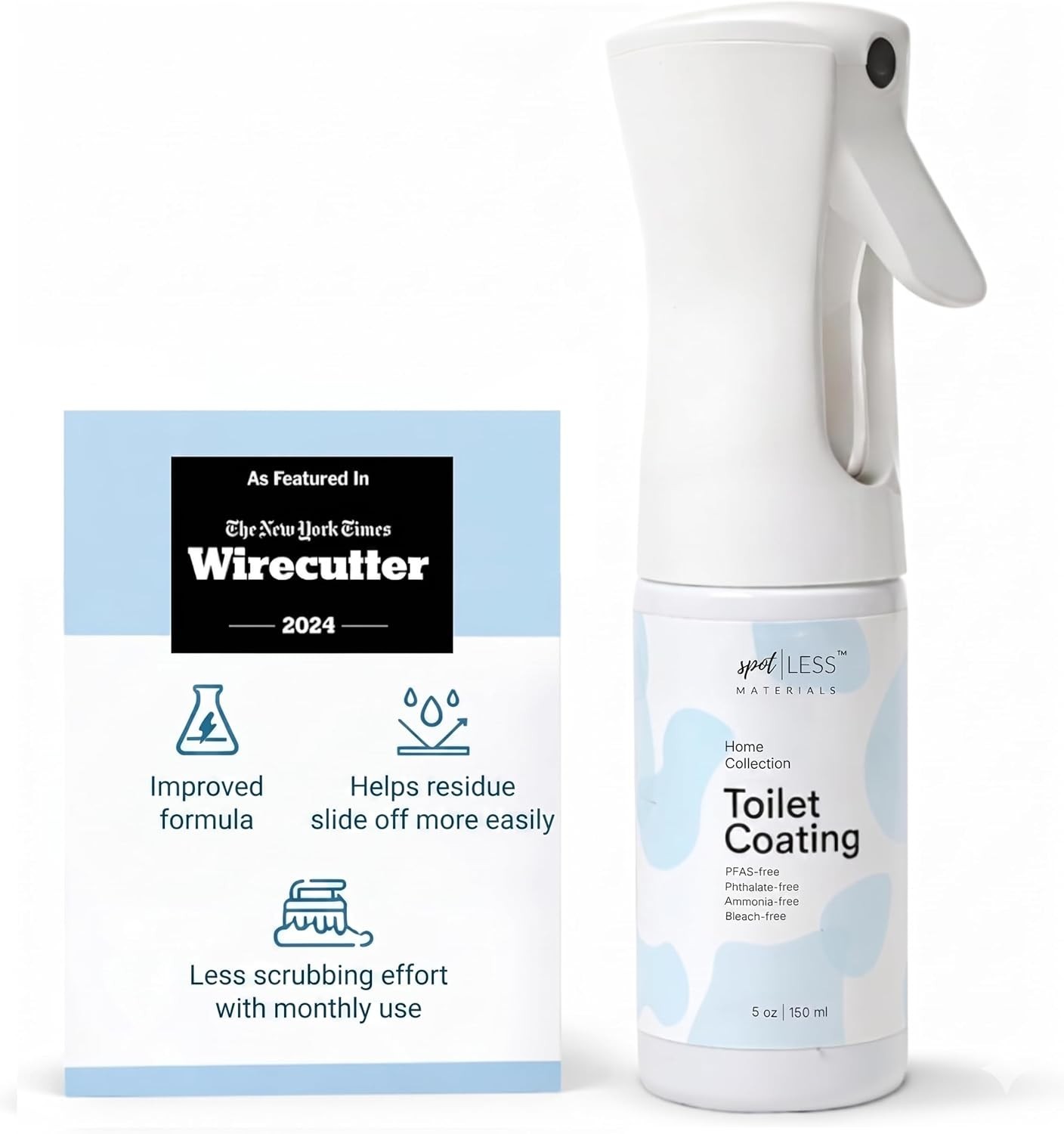 Toilet Coating Spray for Ceramic & Porcelain Bowls, Liquid Surface Coating De…