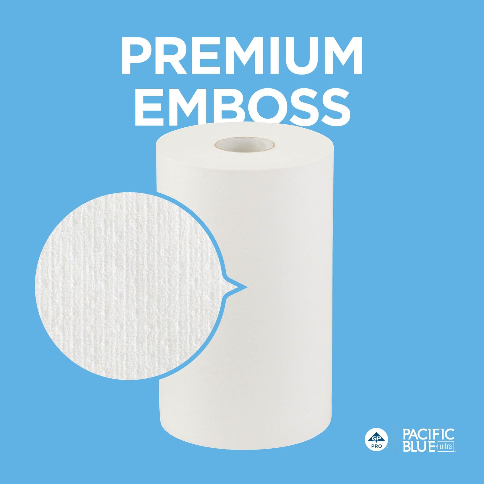 Georgia-Pacific, Pacific Blue Ultra, 9″ Paper Towel Rolls (26610), White