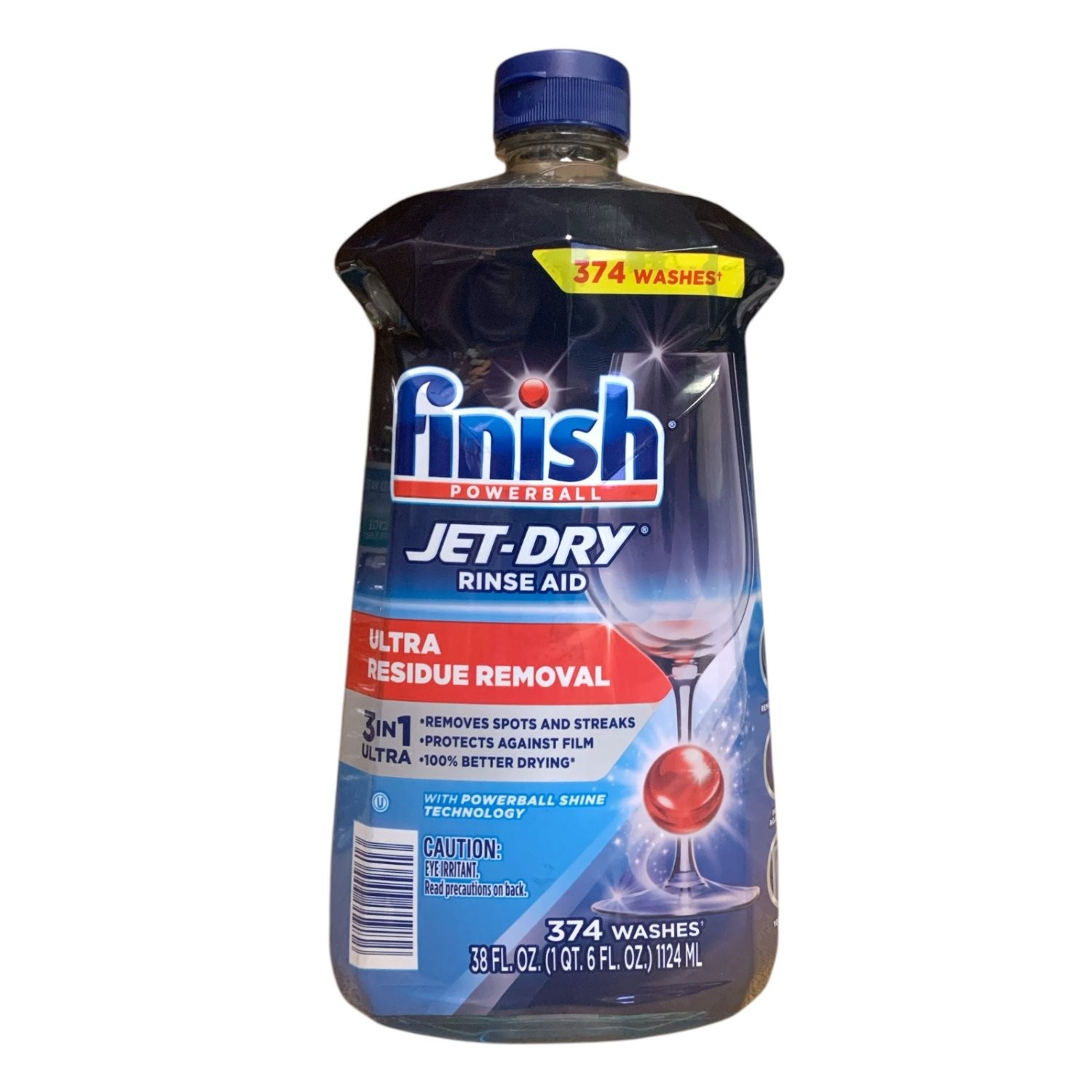 Finish Powerball Jet-Dry Ultimate Residue Removal Rinse Aid, 38 Fluid Ounce