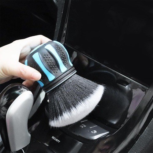 Detailing Brush, Ultra Soft Interior Dusting Brush with Storage Rac Color: Red