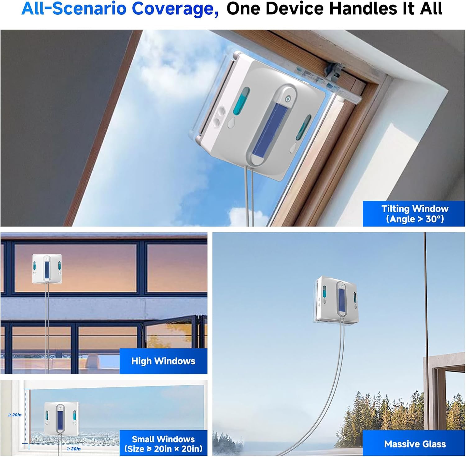 Winbot Mini Portable Window Cleaning Robot Intelligent Cleaning For Glass Marble