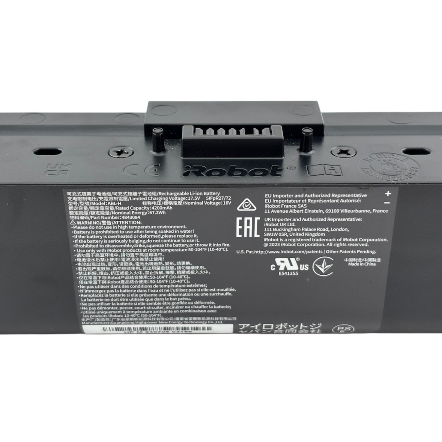 OEM iRobot Roomba Combo j7+, j9+, 10 Max – Rechargeable Li-ion Battery 4200mAh