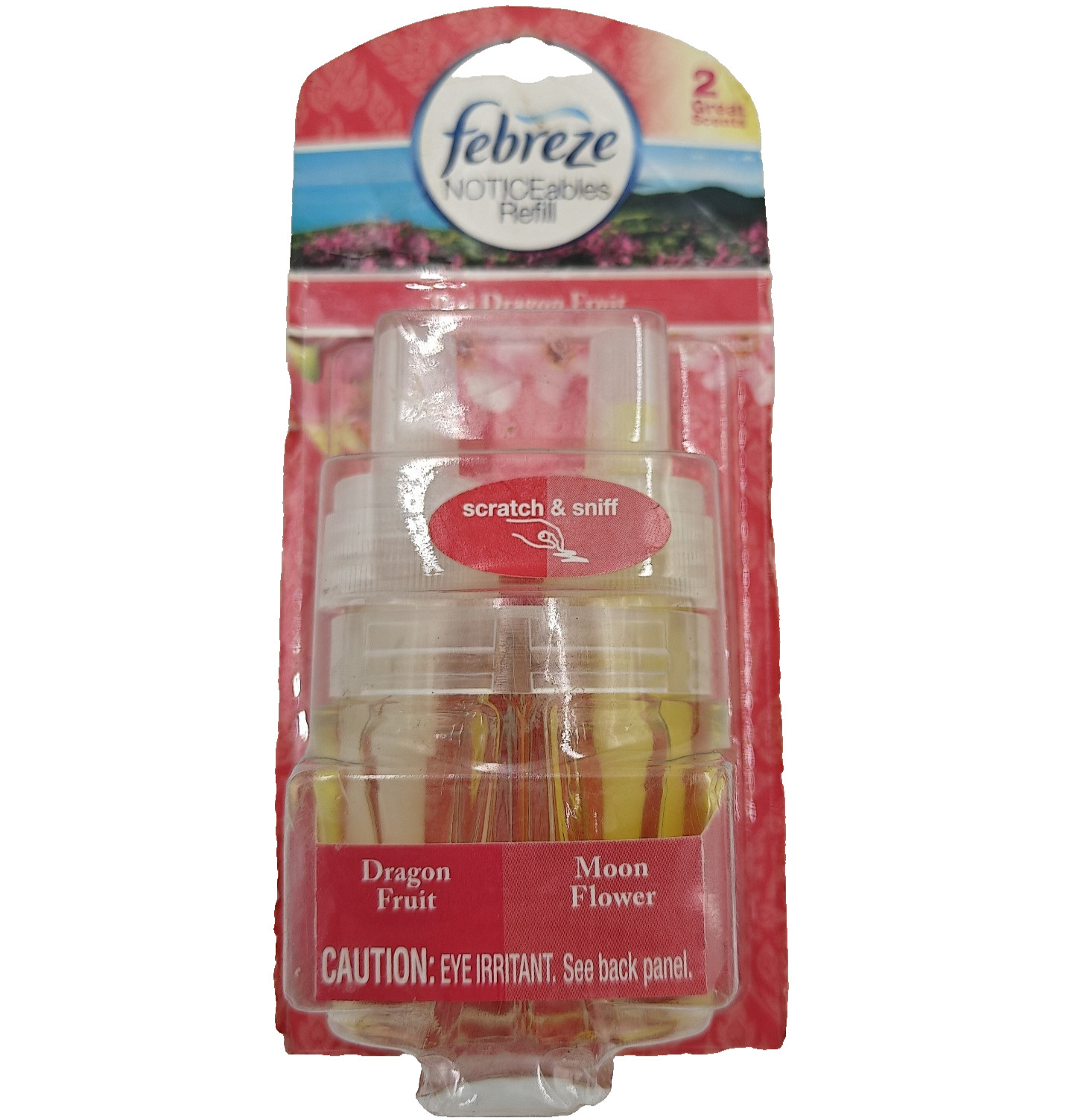 RARE Febreze NOTICEables Refills Dual Scented Moon Flower Thai Dragon Fruit Disc