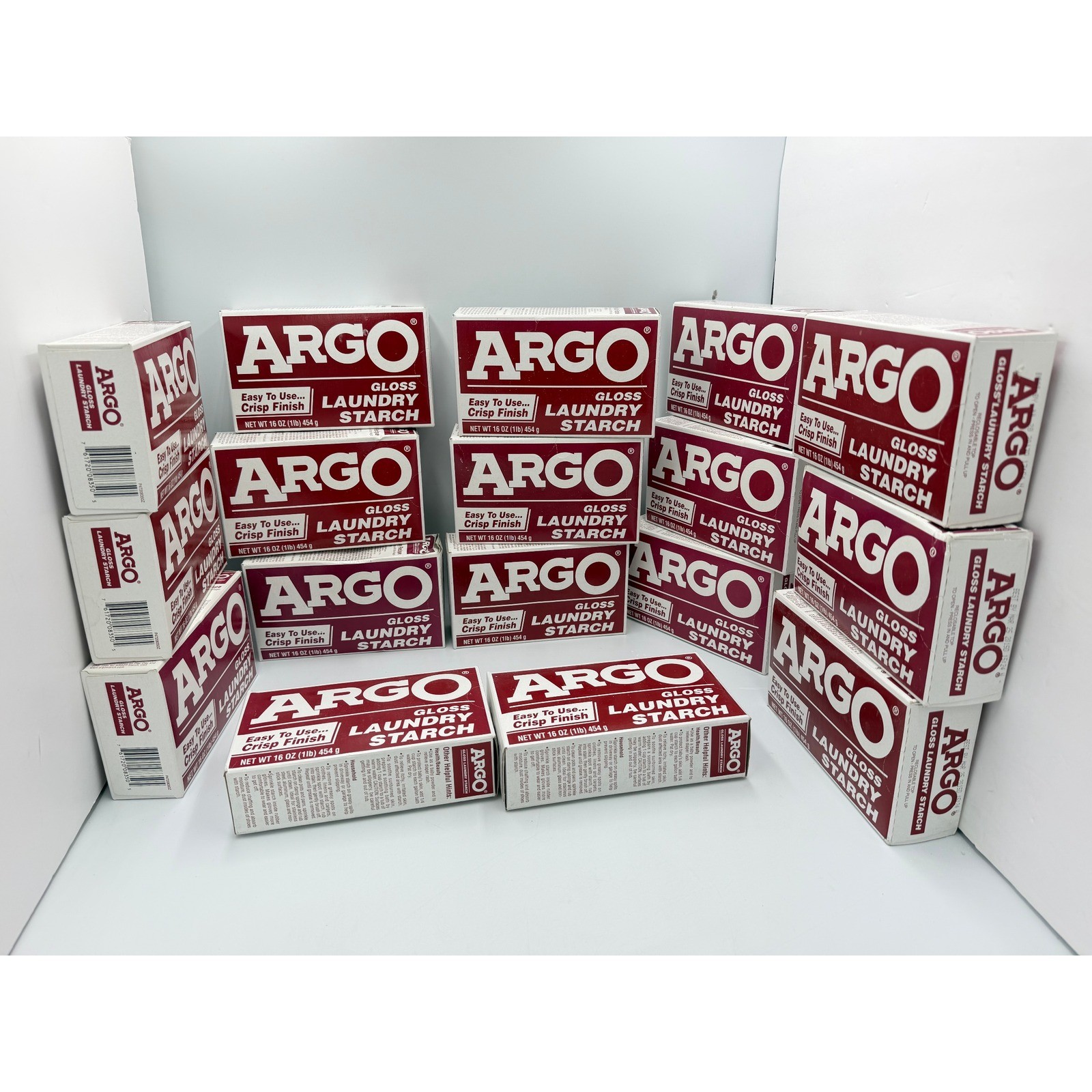 Argo Gloss Laundry Starch 16 oz Discontinued Sealed NOS Choose Quantity