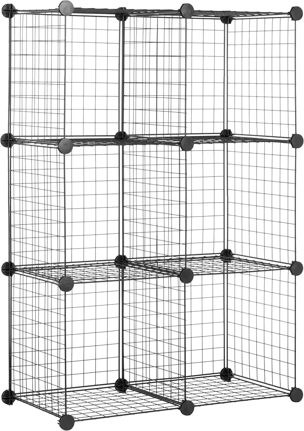 14″ x 14″ Heavy Duty 6-Cube Storage Shelf – Versatile Organizer for Home or Dorm