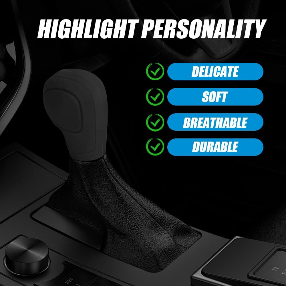 Car Gear Shift Knob Cover, Gear Shift Knob Cover Car Protect Accessories, Car…