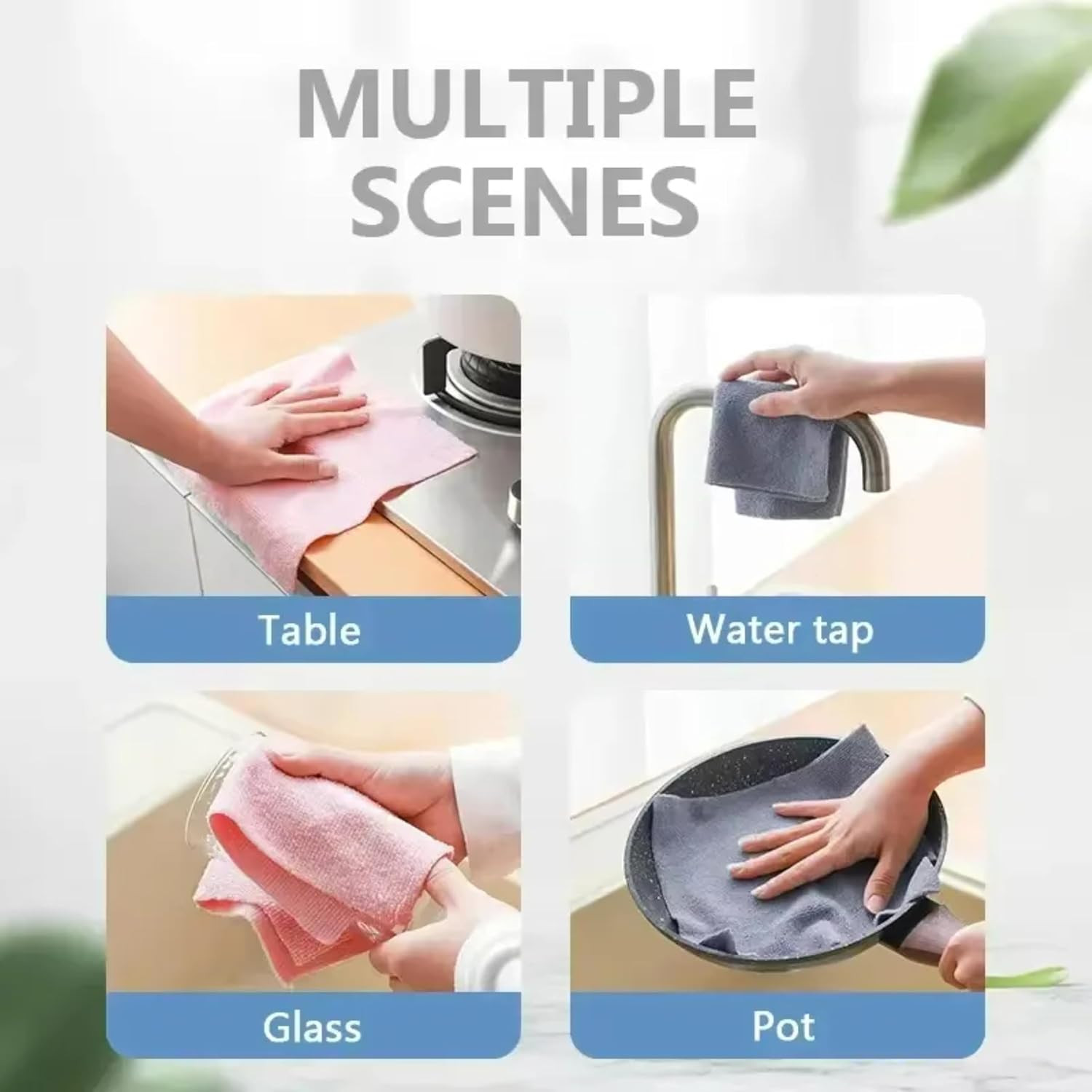 Microfiber Cleaning Cloths Roll – 50 Pack | Tear-Away Towels – Reusable| Ultr…