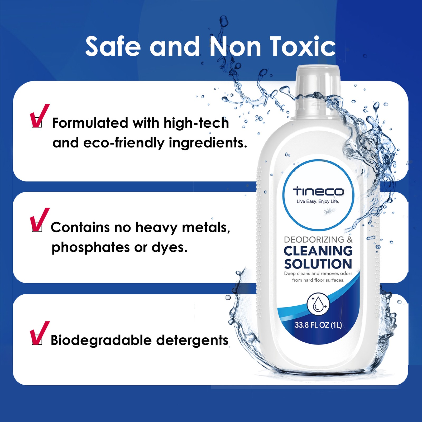 Tineco Floor Cleaning Solution 1L for iFLOOR, FLOOR ONE Series Wet Dry Vacuum