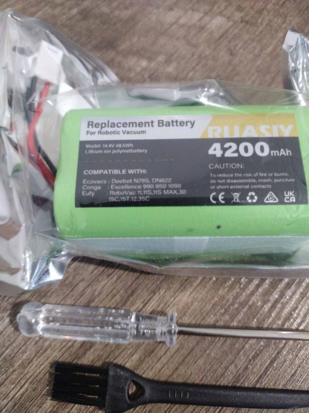 14.4V 4200mAh Replacement Battery for Eufy RoboVac Deebot Shark Ion