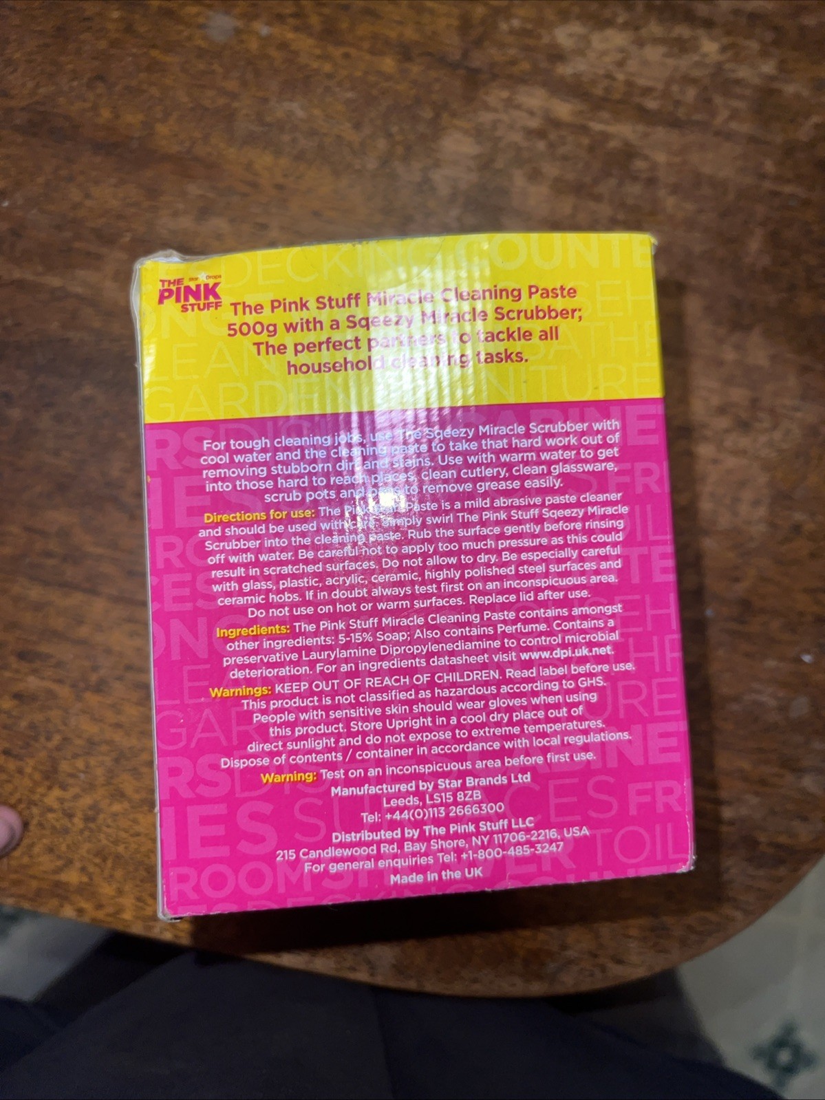 The Star Drops Pink Stuff The Miracle Cleaning Paste 1lb 1.6oz With Miracle Scru